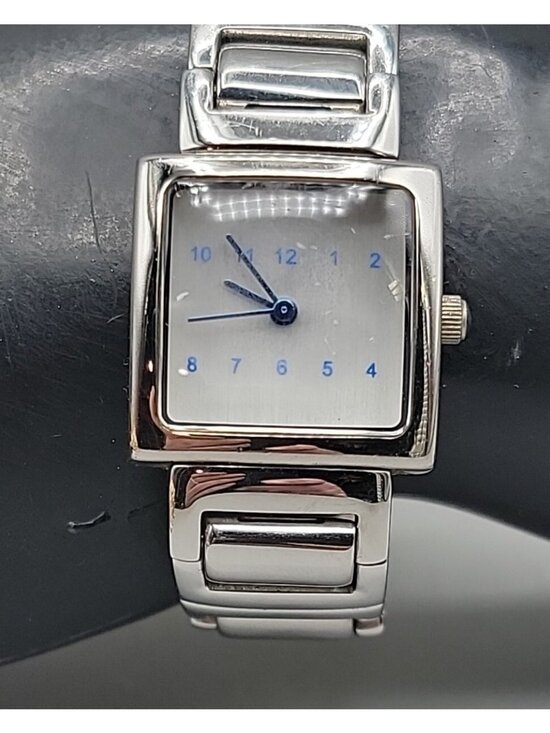 USA OKO Designs Accessories - Vintage Android USA OKO Designs Square Silver Tone Women's Watch 22mm 6.5" 1990s